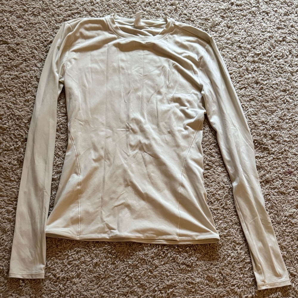 lululemon athletica Cream Long Sleeve Top